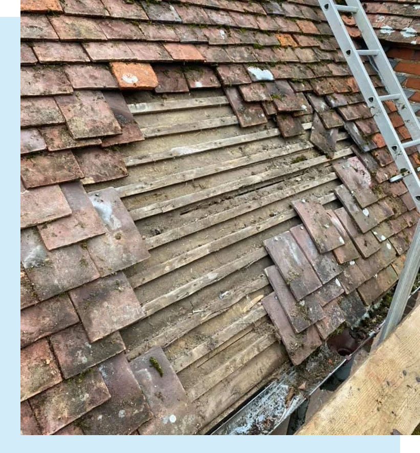 PJB Roofing Specialists Ltd damaged roof